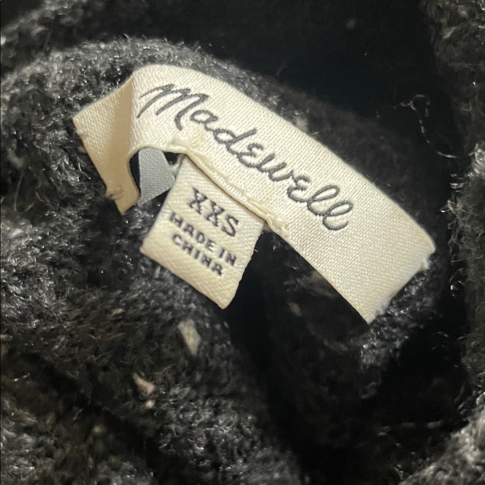Madewell Black Flecked Turtleneck Sweater - Picture 5 of 5